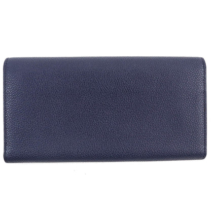 Tod'S Logo Tri-Fold Leather Long Wallet