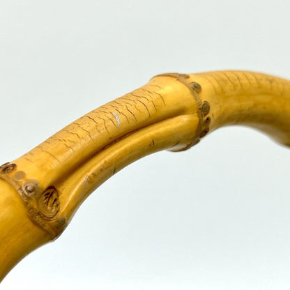 Gucci 254884 New Bamboo Handle Handbag Leather