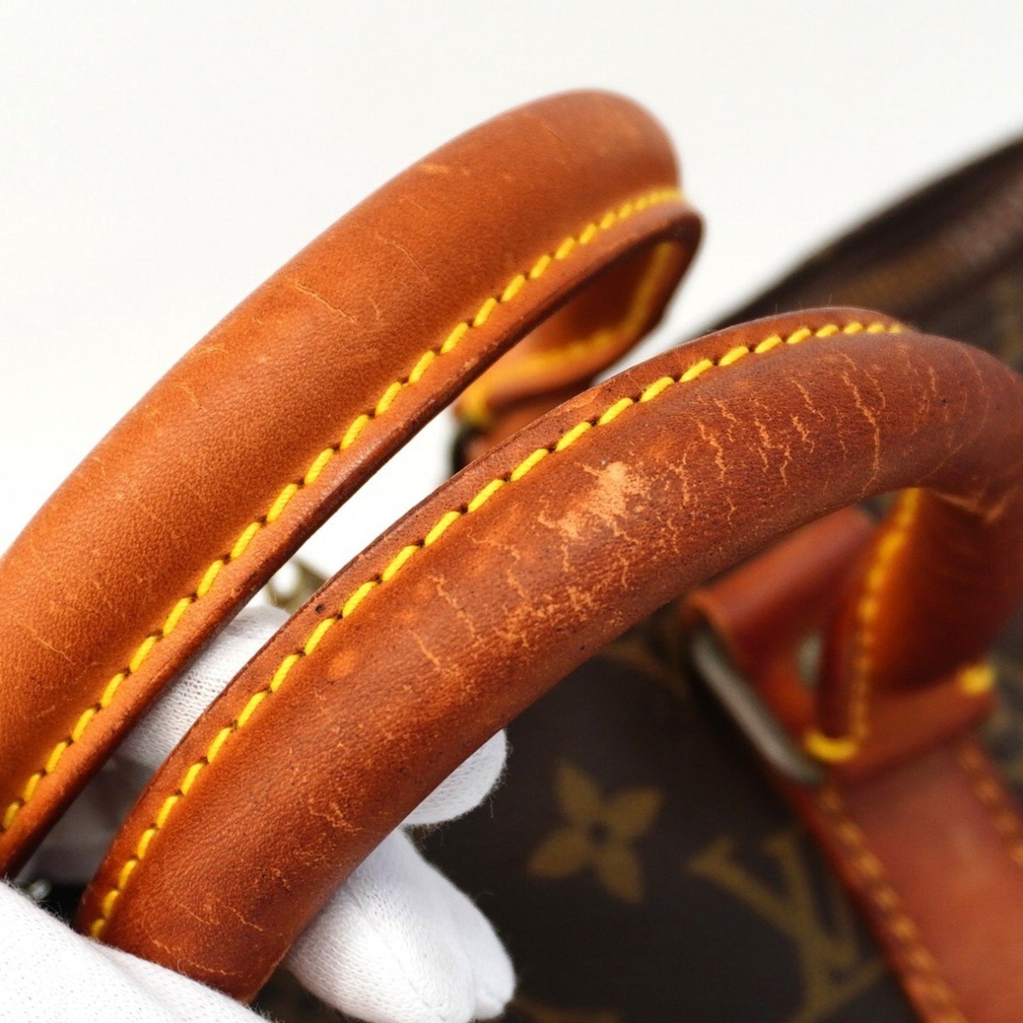 Louis Vuitton Monogram Keepall Bandouliere 45 Boston Bag M41418 Brown