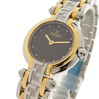 Fendi 760L Stainless Steel Black Gold Silver Quartz Watch