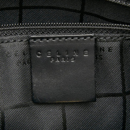 Celine C Macadam Handbag Tote Bag In Black Canvas