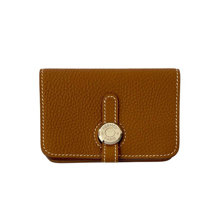 Hermes Dogon Taurillon Clemence Leather Wallet/Coin Purse