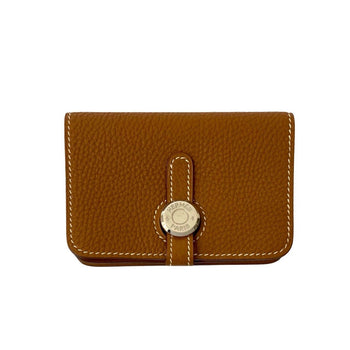 Hermes Dogon Taurillon Clemence Leather Wallet/Coin Purse
