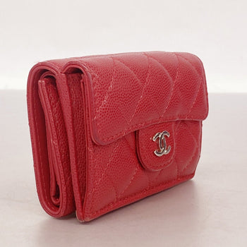 Chanel Matelasse Caviar Leather Tri-Fold Wallet