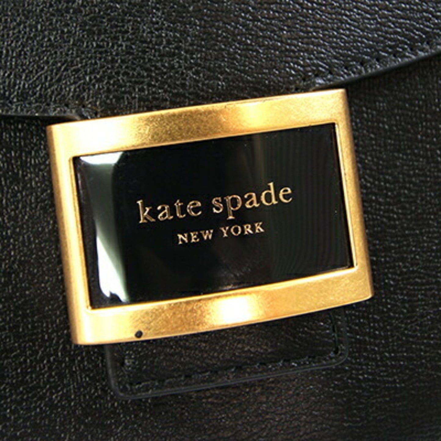 Kate Spade Katie Convertible Saddle Bag Kh057 Black Leather Shoulder One-Handle Crossbody