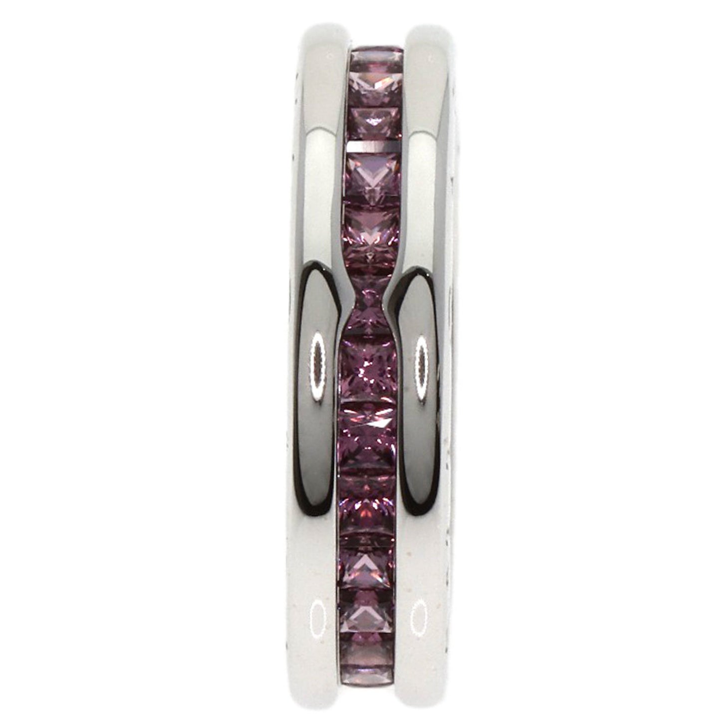 Bvlgari B-Zero1 1-Band Garnet #47 Ring In 18K White Gold