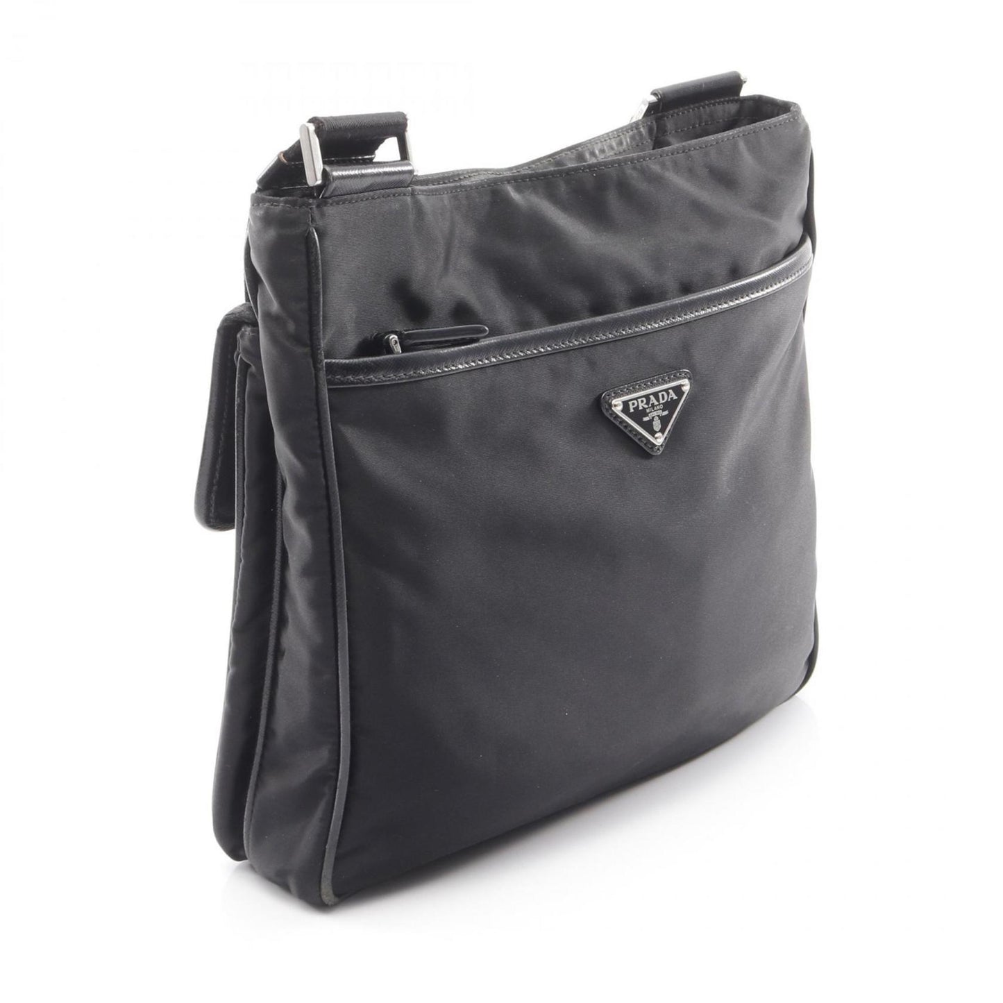 Prada Tessuto + Saffi Shoulder Bag In Nylon And Saffiano Leather