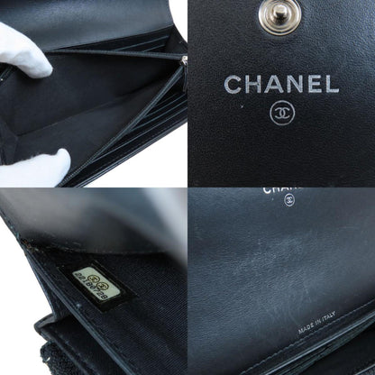 Chanel Coco Mark Long Wallet Caviar Skin