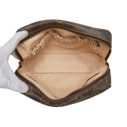 Louis Vuitton Monogram Truss Toilette 23 Second Bag/Clutch Bag M47524 Brown Leather