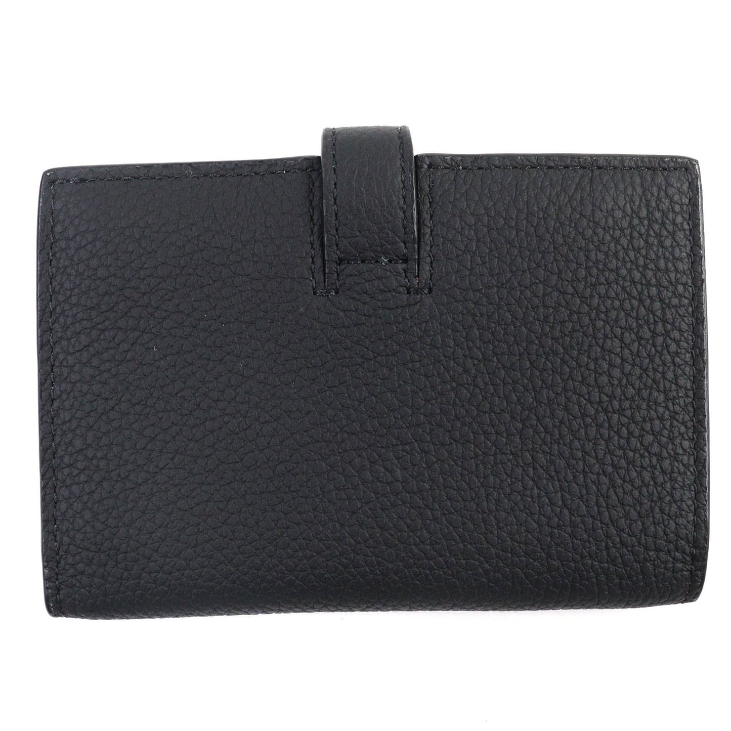 Christian Dior Dior 2Llch187Ken Dior Normandie Logo Leather Card Holder/Card Case In Black With