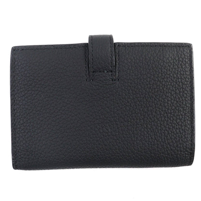Christian Dior Dior 2Llch187Ken Dior Normandie Logo Leather Card Holder/Card Case In Black With