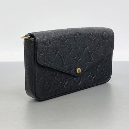 Louis Vuitton Monogram Empreinte Pochette Felicie Shoulder Wallet M82477 Noir