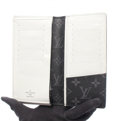 Louis Vuitton Portefeuille Brazza Bifold Long Wallet In Leather And Coated Canvas With Monogram