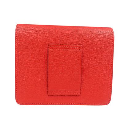 Hermes Lauris Luli Chevre Rouge Coeur Z Engraved Coin Case 1259Hermes