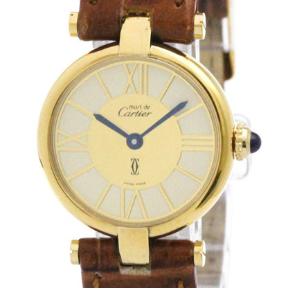 Cartier Must Vendome Vermeil Gold Plated Quartz