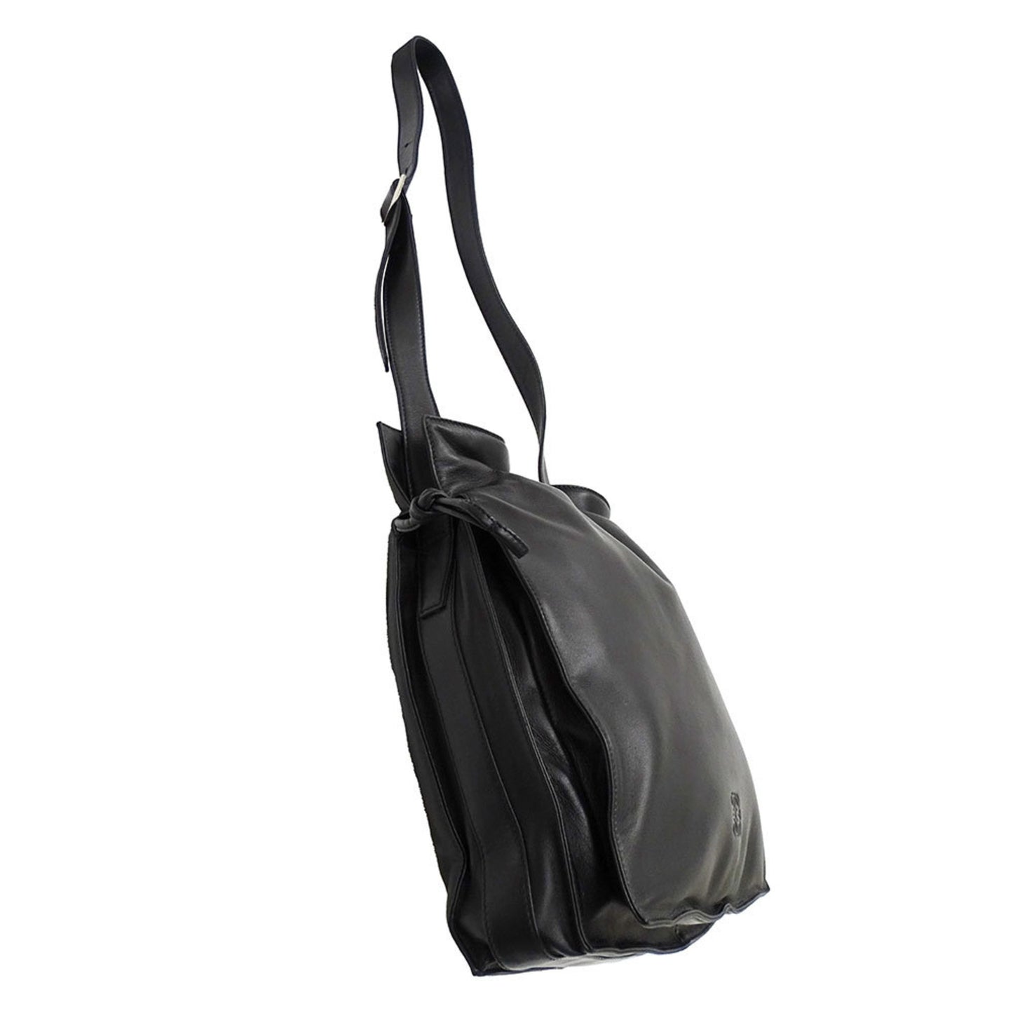 Loewe Women'S Anagram Shoulder Bag In Black Nappa Leather. A Simple