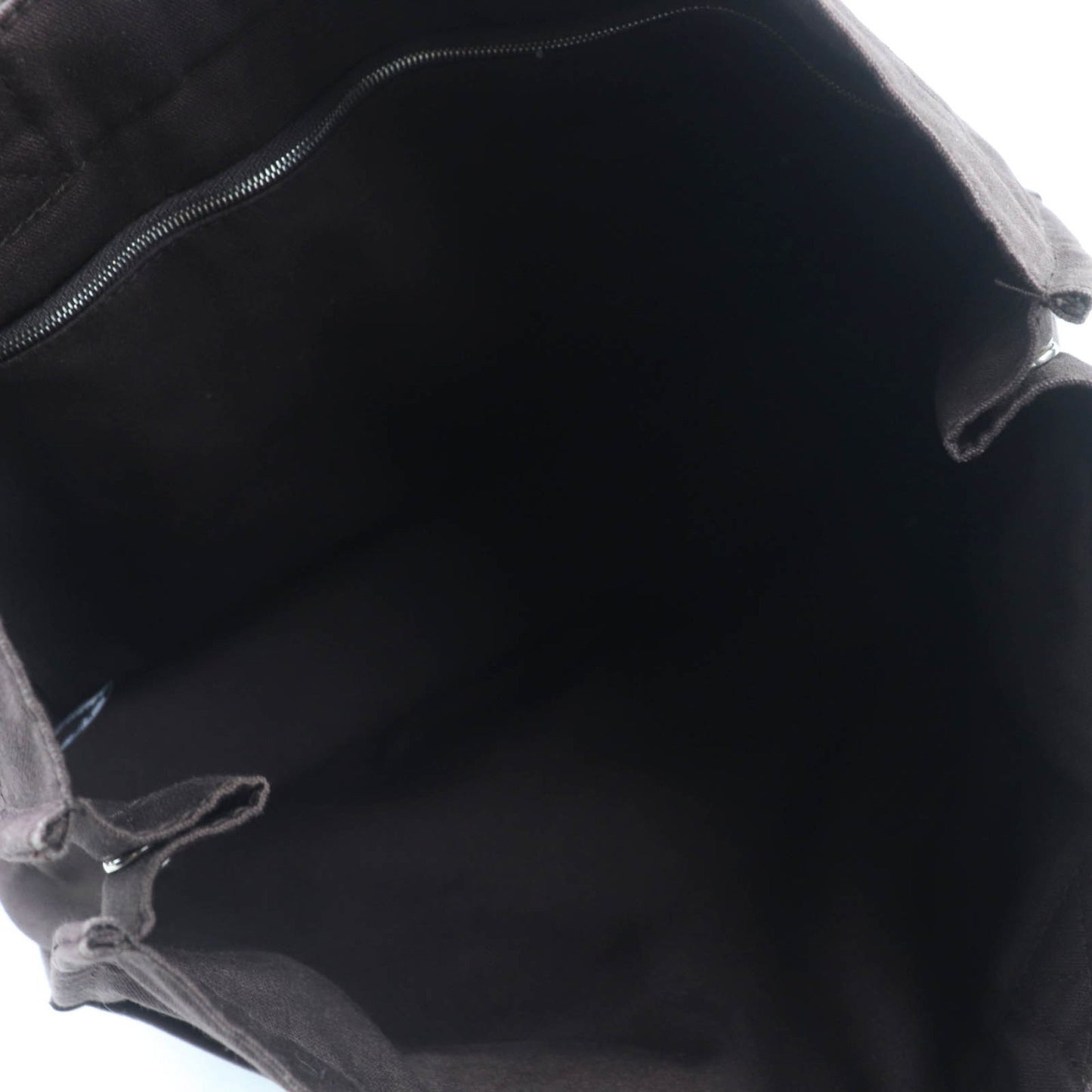 Hermes Four Tou Mm Silver Hardware Serie Button Half Leather Canvas Tote Bag Brown Made In France