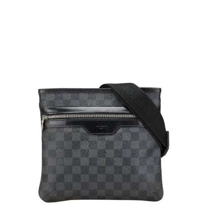 Louis Vuitton Damier Graphite Thomas Crossbody Shoulder Bag N58028 Black Leather