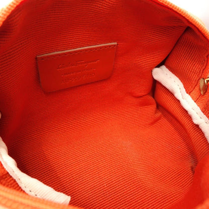 Salvatore Ferragamo Gancini Canvas Orange 180414