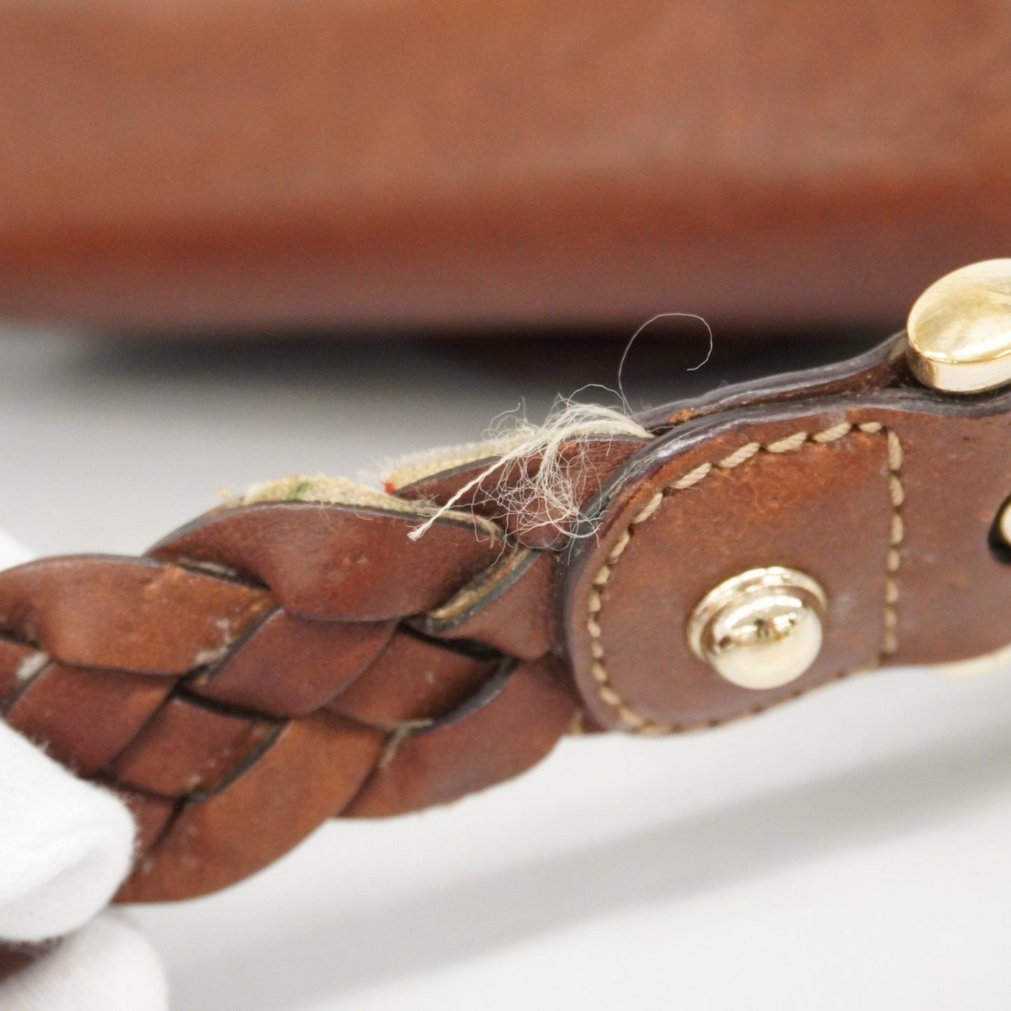 Gucci Gg Canvas Horsebit Shoulder Bag 137592 Brown