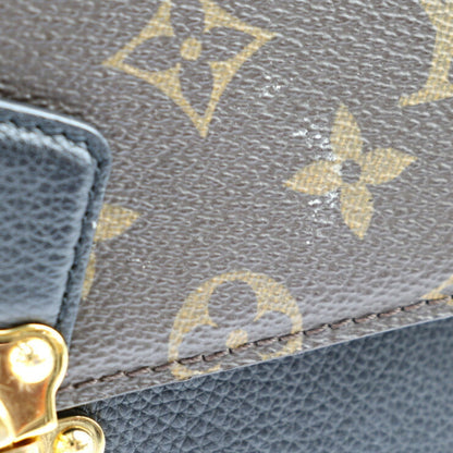 Louis Vuitton Louis Vuitton Victoire Shoulder Bag M41730 Monogram Canvas Calfskin Brown Black Gold