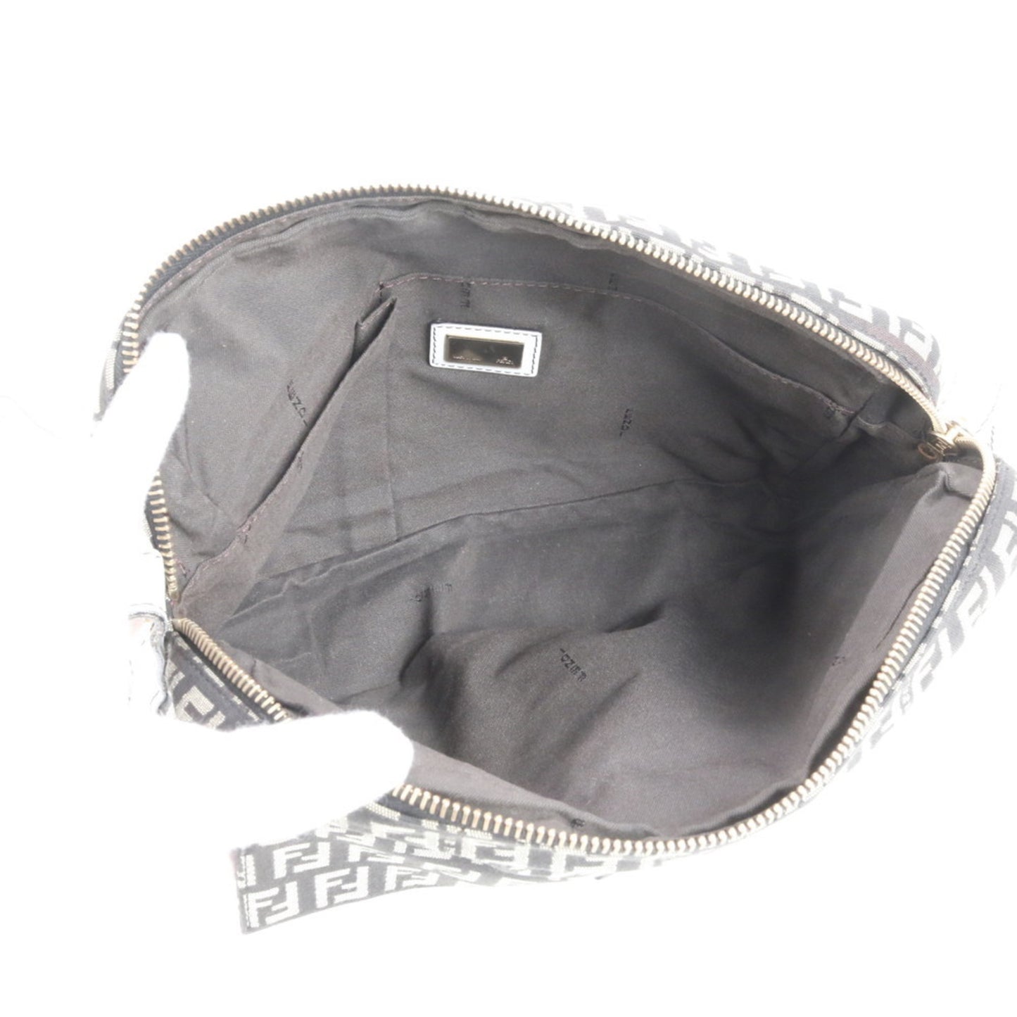 Fendi Zucchino Ff Mamma Leather Shoulder Bag With Hologram Seal