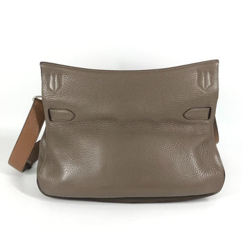 Hermes Gypsiere 34 Two-Tone Crossbody Flap Shoulder Bag In Taurillon Clemence Leather