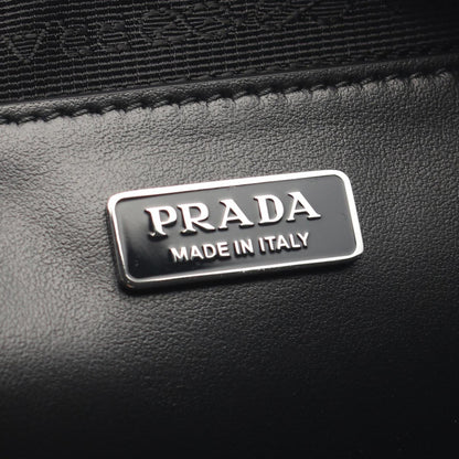 Prada Tessuto + Saffiano Shoulder Bag Nylon Saffiano Leather