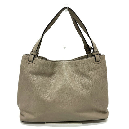 Tory Burch Logo Tote Bag Handbag Shoulder Leather