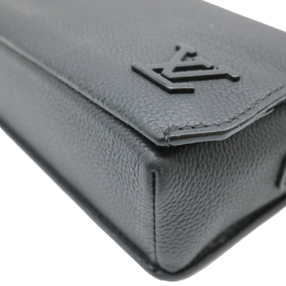 Louis Vuitton Louis Vuitton Fastline Wearable Wallet Lv Aerogram Shoulder Bag Cowhide Leather Black