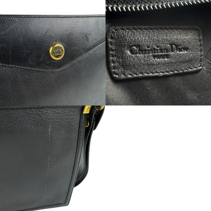 Christian Dior Leather Second Bag Black