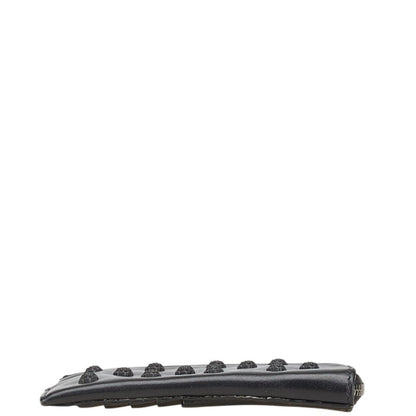 Versace Medusa Wallet/Coin Case Black Leather