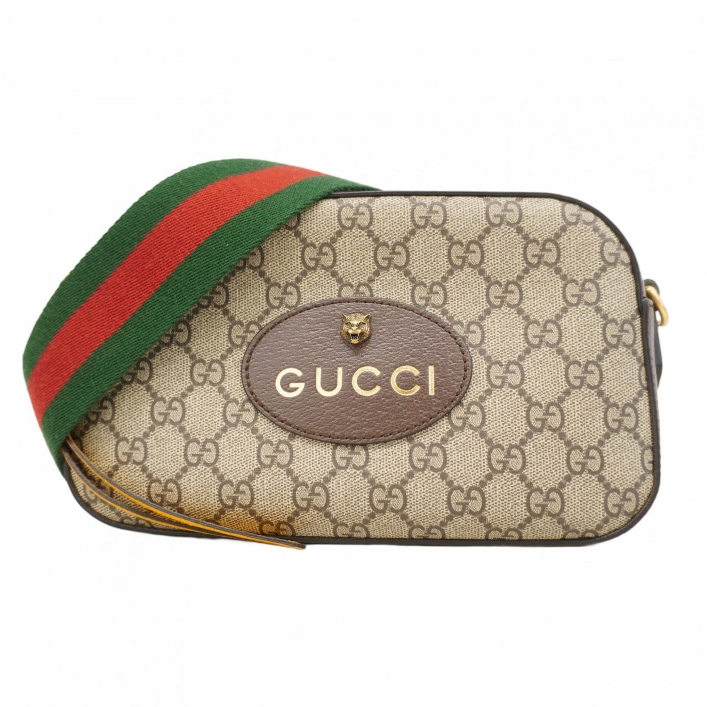 Gucci Gg Supreme Sherry Line Neo Shoulder Bag 476466 Brown