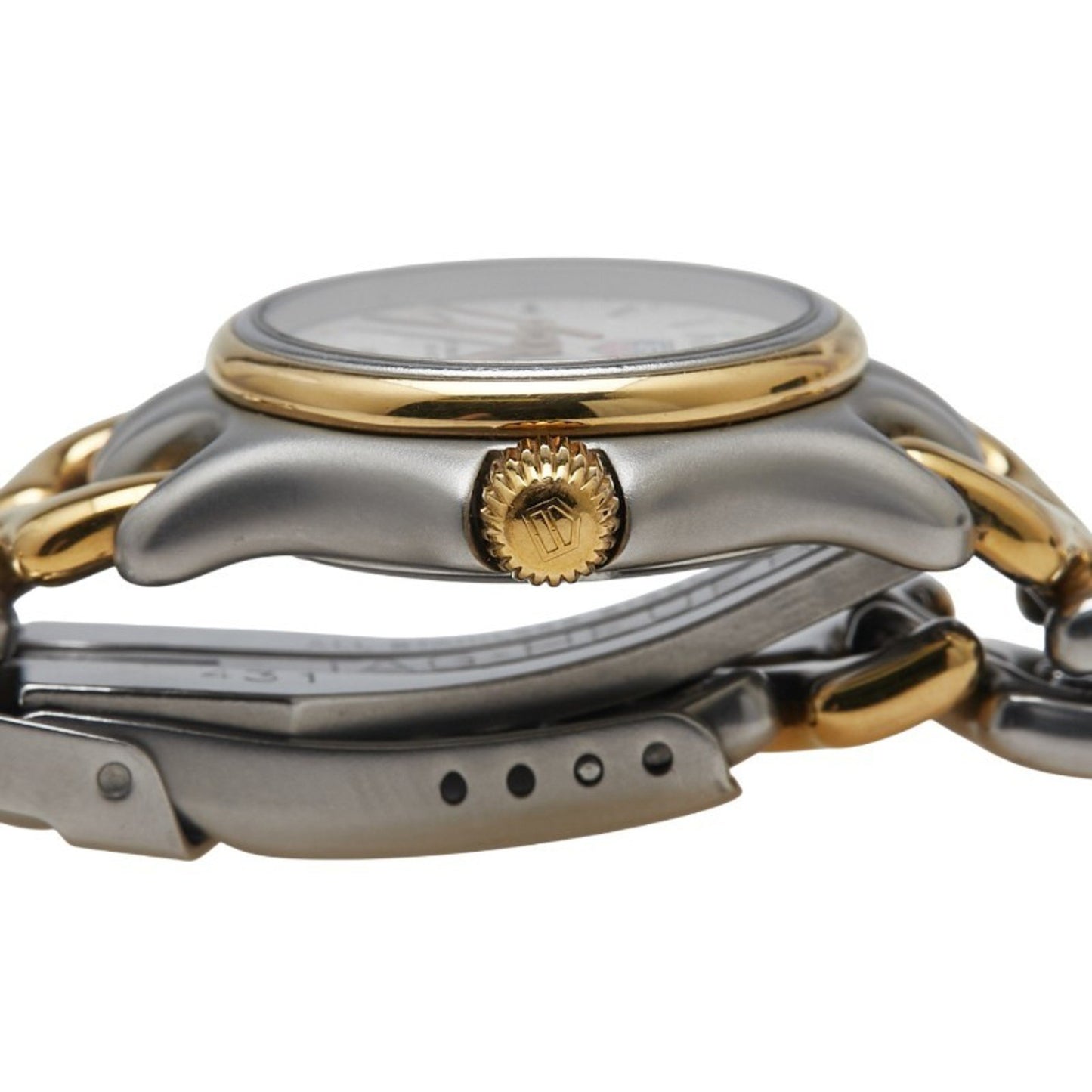 Tag Heuer Sport Elegance Professional Watch S05.008 Quartz White Dial Stainless Steel Plated