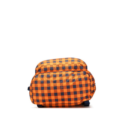 Louis Vuitton Damier Aventure Backpack N41188 Orange Navy Nylon Leather