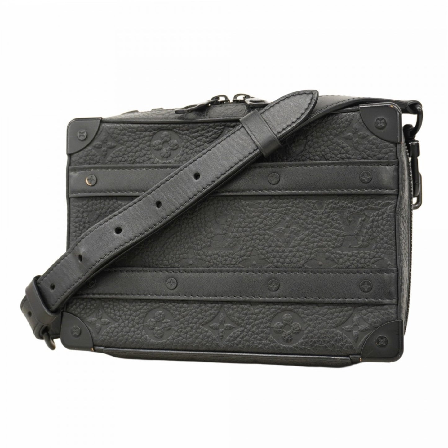 Louis Vuitton Taurillon Soft Handle Trunk M59163 Black 2-Way Bag