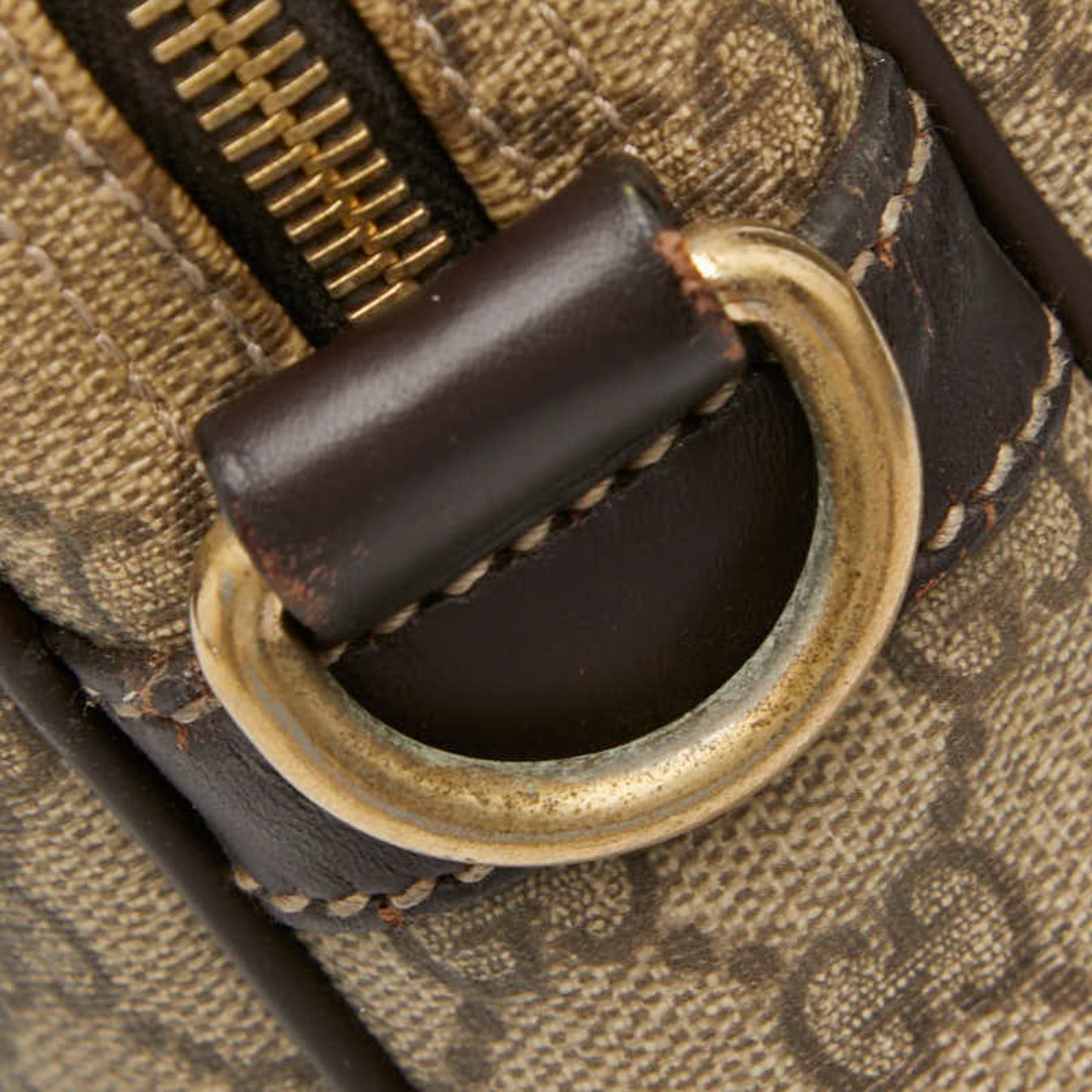 Gucci Gg Supreme Business Bag 201480 Beige Brown Leather