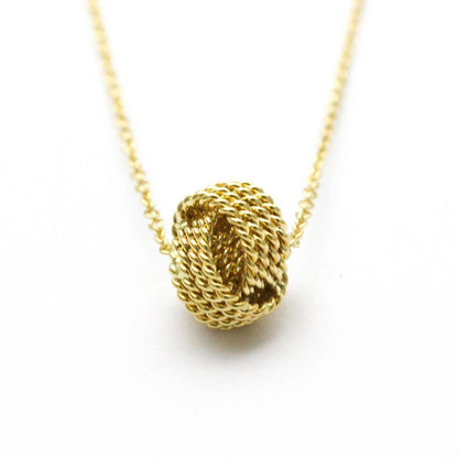 Tiffany Somerset Knot Twist Necklace Yellow Gold (18K) No Stone Men