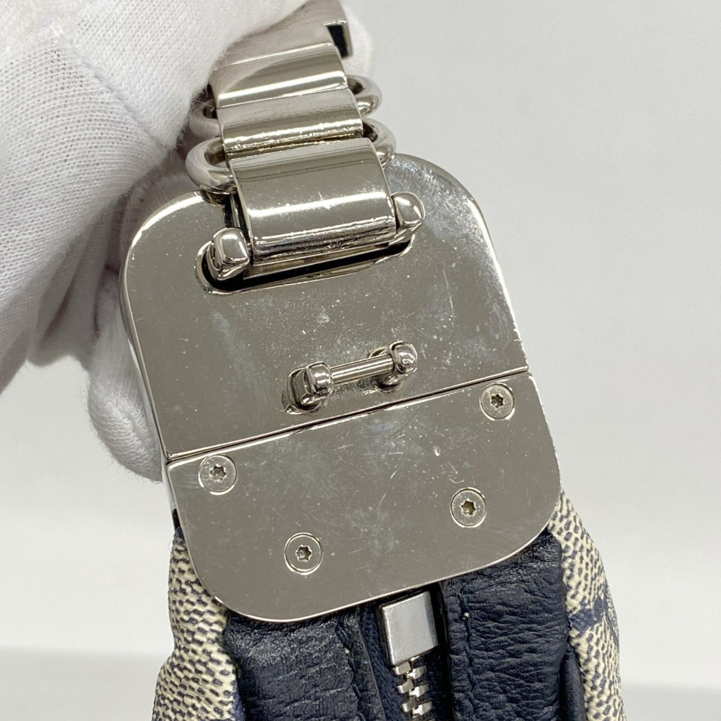 Gucci Gg Supreme Sherry Line Shoulder Bag 702823 Navy