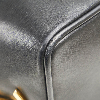 Chanel Triple Coco Mark One-Shoulder Bag In Black Lambskin