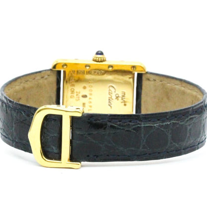 Cartier Must Tank Quartz Gold Plated
