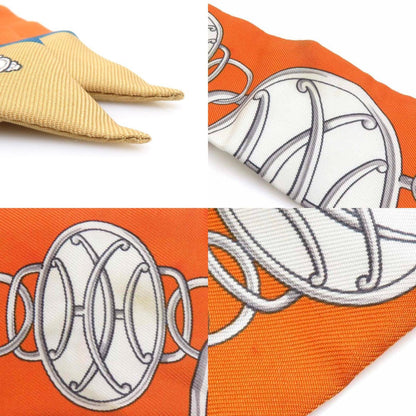 Hermes Hermes Scarf/Muffler Twilly Silk Orange Multicolor
