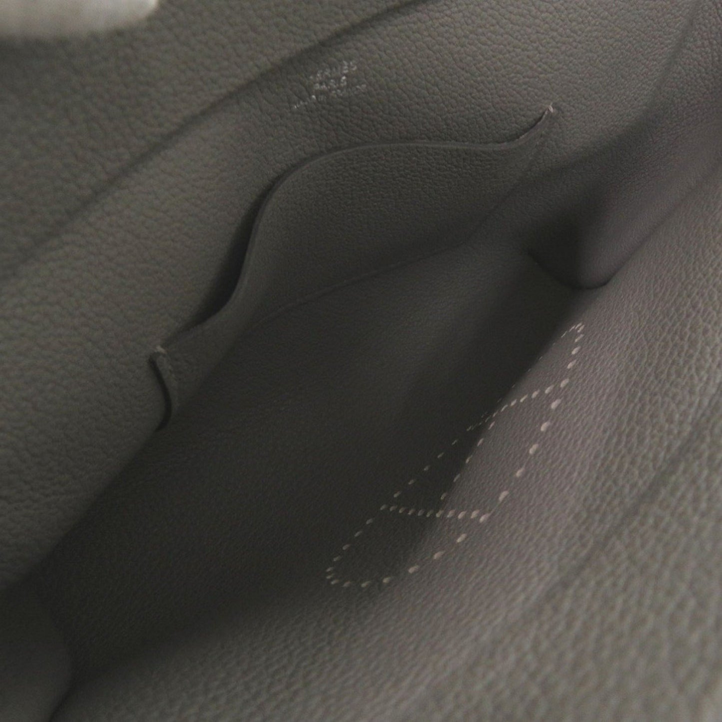 Herms Vide Poche Togo Grimayer W Stamp (Made In 2024) Gray Shoulder Bag 1214 Hermes