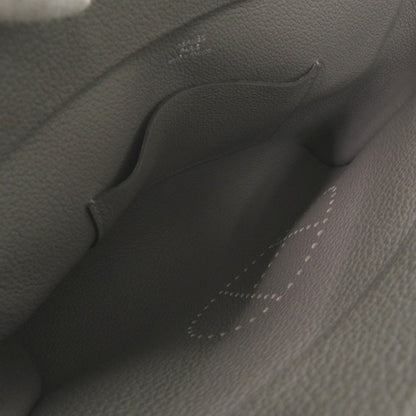 Herms Vide Poche Togo Grimayer W Stamp (Made In 2024) Gray Shoulder Bag 1214 Hermes