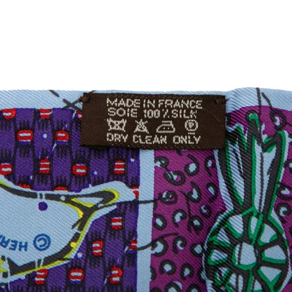 Hermes Herms Twilly Le Boubou H Scarf In Blue