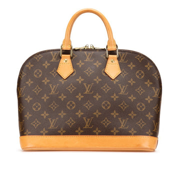 Louis Vuitton Monogram Alma Pm Handbag M51130 Brown Leather