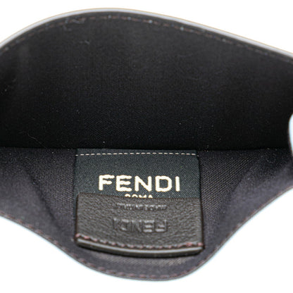 Fendi Roma Card Case Business Holder 8M0423 Light Blue Leather