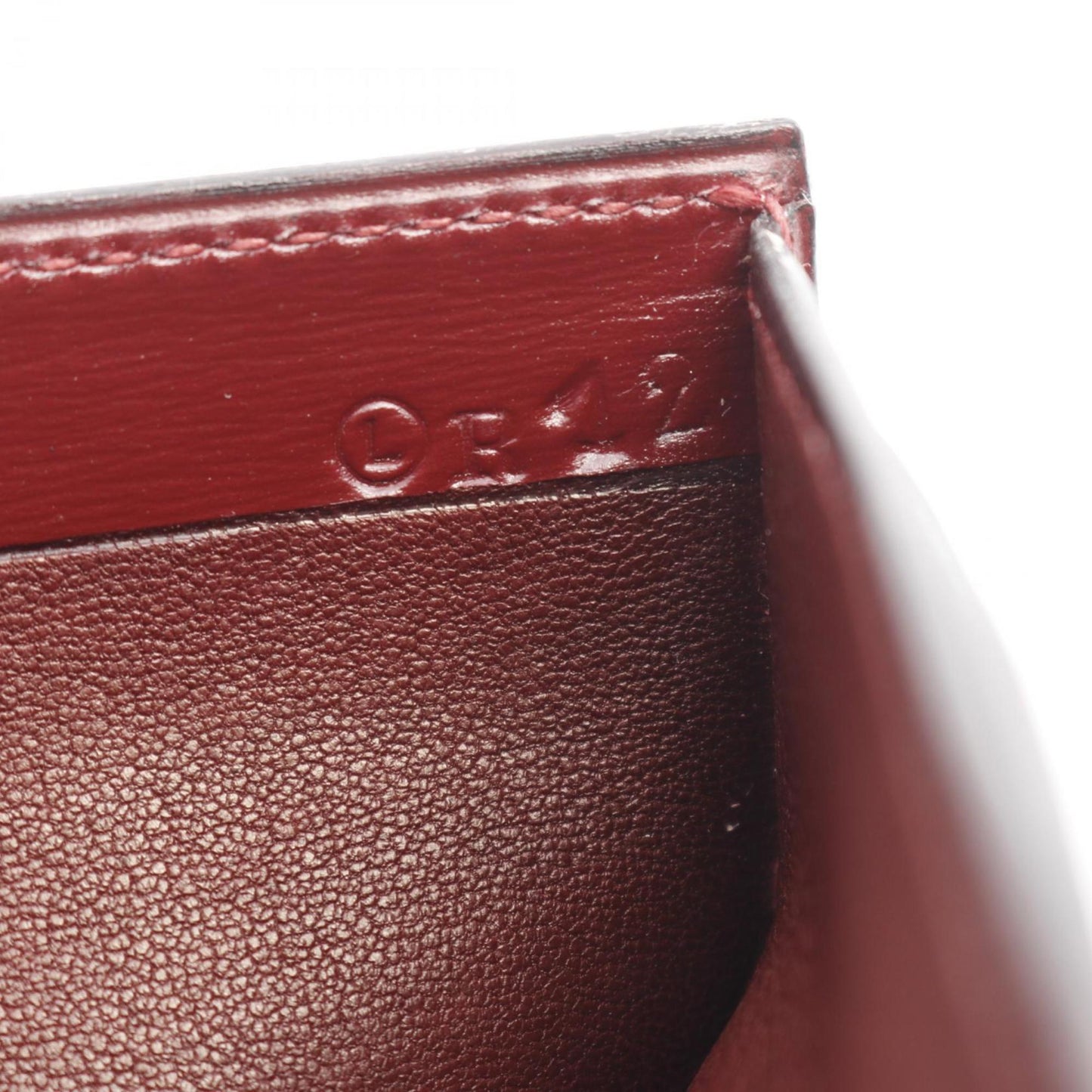 Hermes Herms Long Billfold Wallet In Box Calf Leather