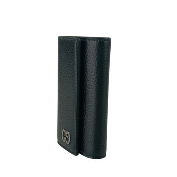 Gucci Gg Key Case 473924 Black Leather