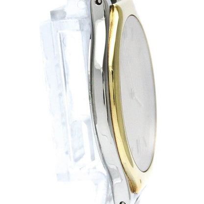 Polished Omega De Ville K18 Gold Steel Quartz